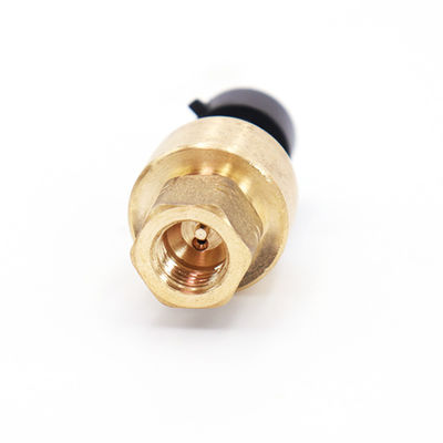 Sensor refrigerante 2-6Mpa de la presión de la CA de la HVAC del sensor de cobre amarillo el 1% FS de la presión
