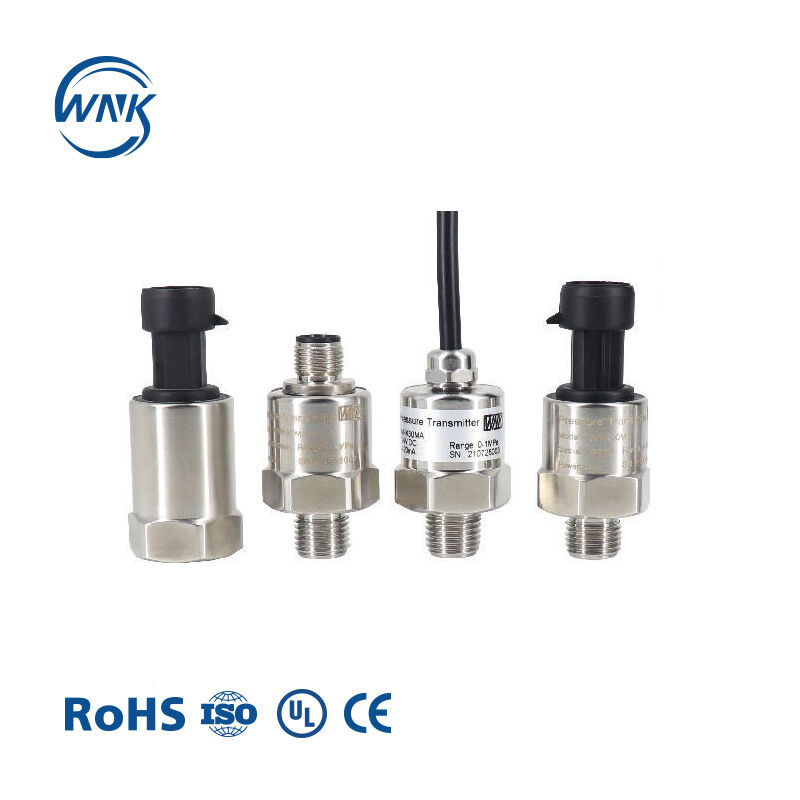 Sensor de presión de agua electrónico WNK81ma 0.5-4.5V salida 4-20mA - Rango de -1-700Bar para aceite, aire, gas CE ROHS