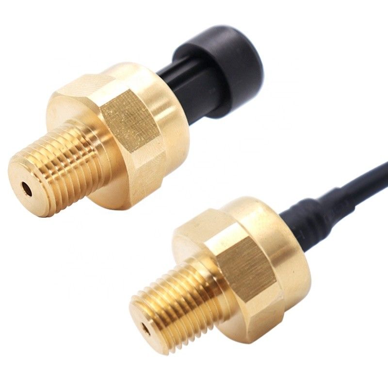Vivienda de cobre amarillo del sensor de la presión de agua de G1/4 NPT 1/4 para el gas de aire 0.5-4.5V