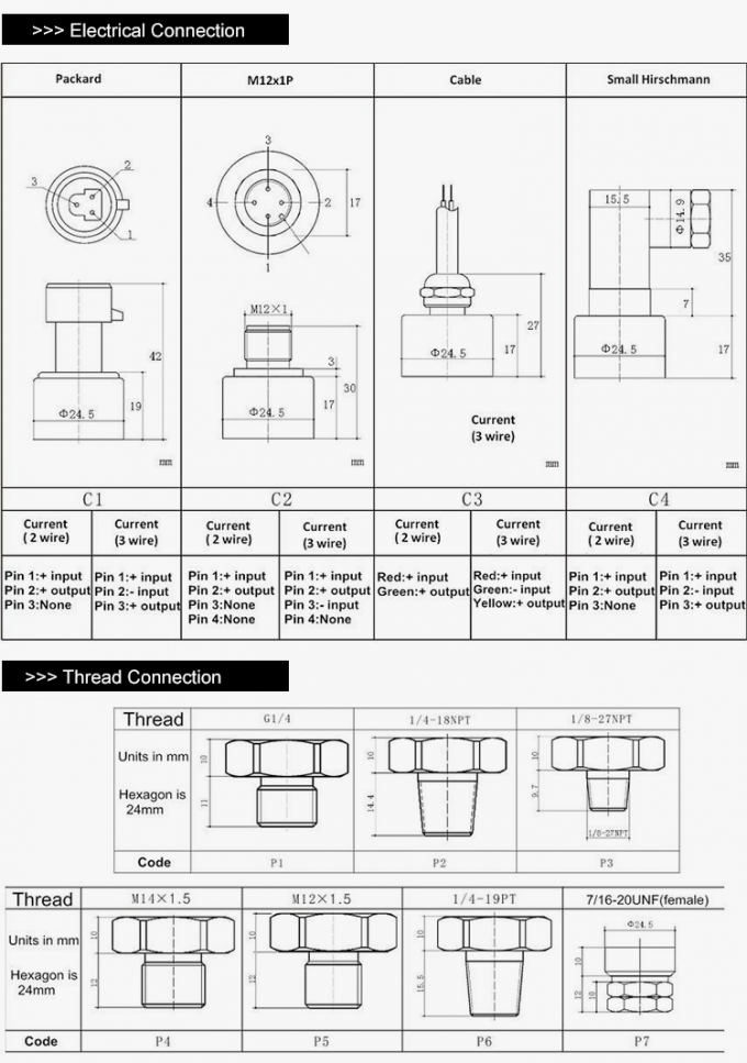 Bajo vacío costo salida piezoeléctrica del sensor 4-20ma 0.5-4.5V I2C de la presión