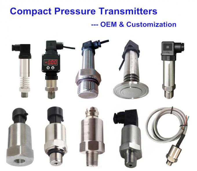 4-20mA transmisor de presión del diafragma de la alta exactitud SS316L