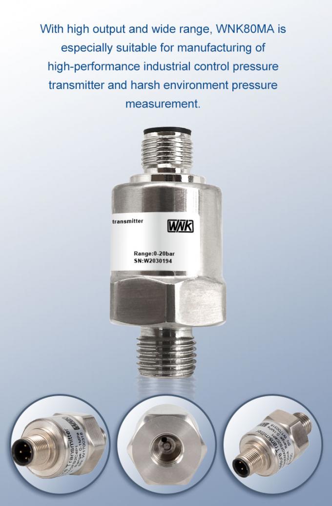sensor de la presión del acuerdo de 0.5-4.5v 4-20ma para el agua del líquido del gas