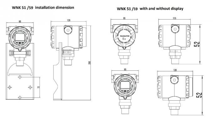 Transmisor de presión diferenciada de alta calidad con el diafragma rasante de los sellos